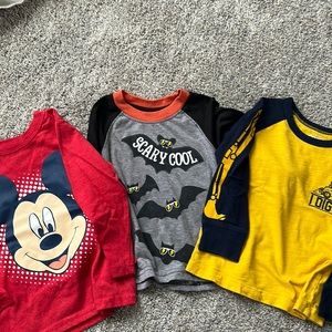 3 boys long sleeve shirts